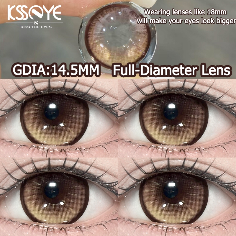 GDIA14.5mmFull-Diameter Contact Lens Eye Grade:0~-8.00 KSSEYE Doll Eye 6 เดือนใช้สีSoftlens