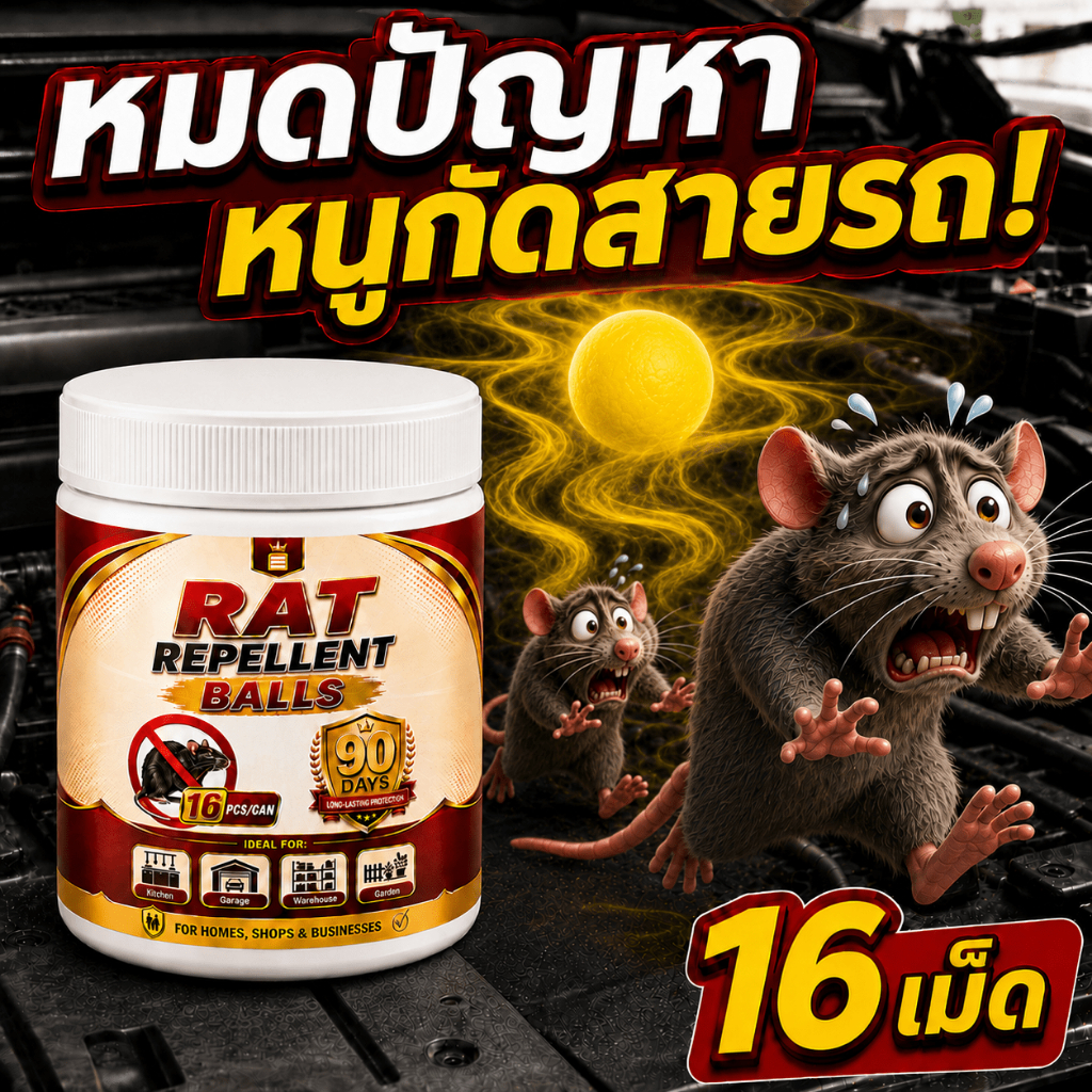 ❗100 เมตรไม่มีหนู❗MK ลูกเหม็นไล่หนู ที่ไล่หนู หนูในรถยนต์ กำจัด ใช้ในบ้าน รถยนต์ ห้องเก็บของ ไล่