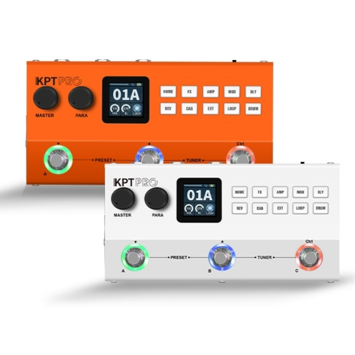 (จัดส่ง 24 ชม.)M-VAVE KPT PRO กีตาร์ Multi-Effects Pedal Dual-Core DSP, แบตเตอรี่ 2000mAh, เอาต์พุต XLR, 60IRS & Rhythm
