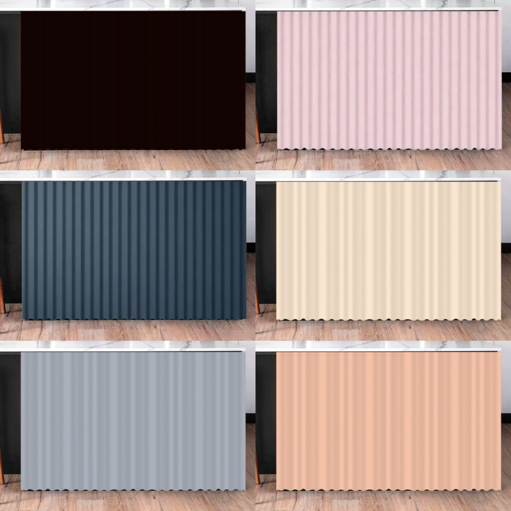 【12H Ship】100x70CM ที่มีคุณภาพสูงตู้ครัวประตูม่านสีดำสีขาวสีเทาสีฟ้าสีเบจสีน้ำตาลแอปริคอทสีม่วงสีเขียวสีส้มสีชมพูหนาสักหลาดกันน้ำอ่างล้างจานตู้ประตูม่าน Kitchen Sink Cabinet Door Curtain
