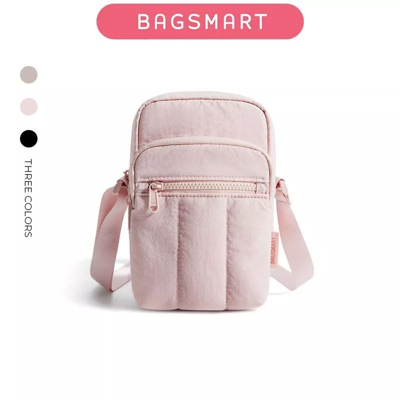 BAGSMART Crossbody bag shoulder bag กระเป๋าโทรศัพท์ ถุงเก็บข้อมูลแบบพกพา กระเป๋าไหล่มือถือขนาดเล็ก