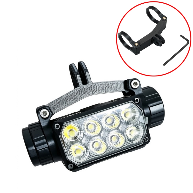 1PCS Ultra-Light POV Mount Gopro-สไตล์อินเทอร์เฟซอะแดปเตอร์วงเล็บขี่จักรยาน Night Gear สําหรับ NITEC