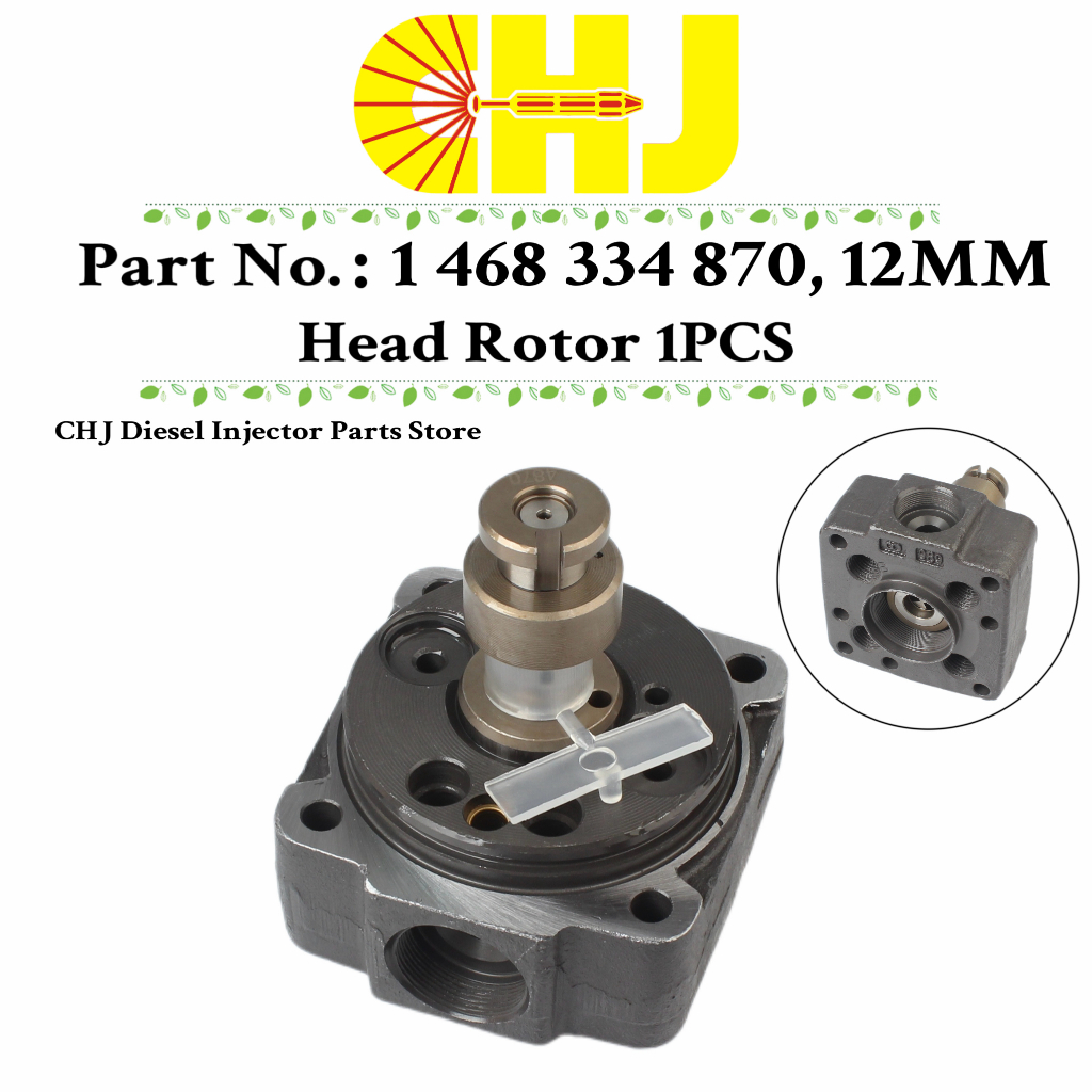 ชจ 1468334870 ได้ หัวปั๊มโรเตอร์, 4 กระบอก/12 มม. ขวา, 4/12ร, 1 468 534 870 หัวจําหน่ายสําหรับ โฟล์ค
