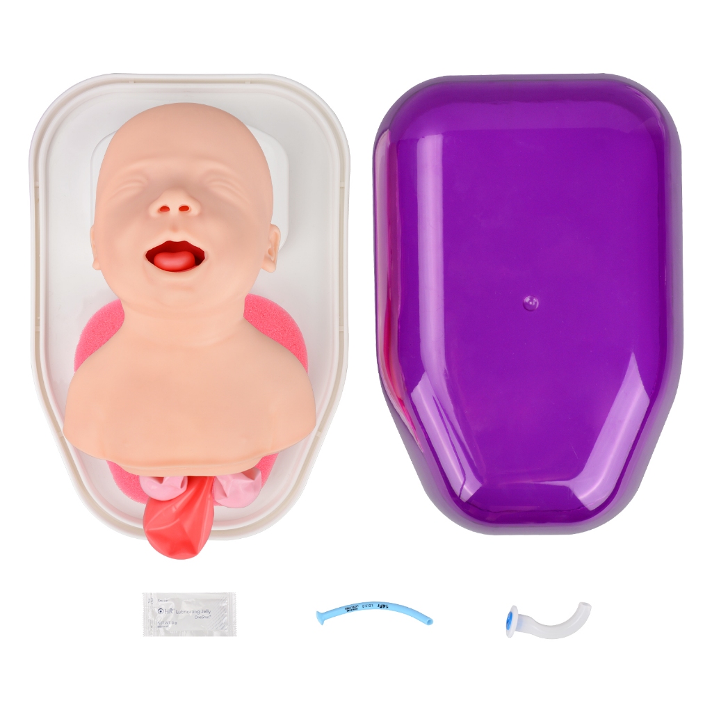 ทารก Airway Intubation Trainer ทารกแรกเกิด OPA NPA Endotracheal และ Gastric Tube ใส่การฝึกอบรมทางการ