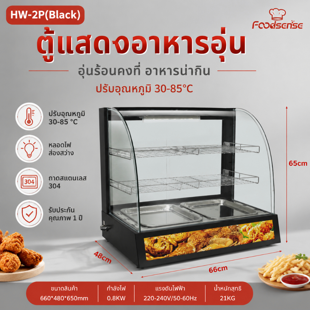 ตู้อุ่นอาหาร มัลติฟังก์ชั่ ปรับอุณหภูมิอัตโนมัติ แสดงเคาน์เตอร์ ตู้โชว์อาหารสแตนเลส ขนาดเล็ก สําหรับแฟร์