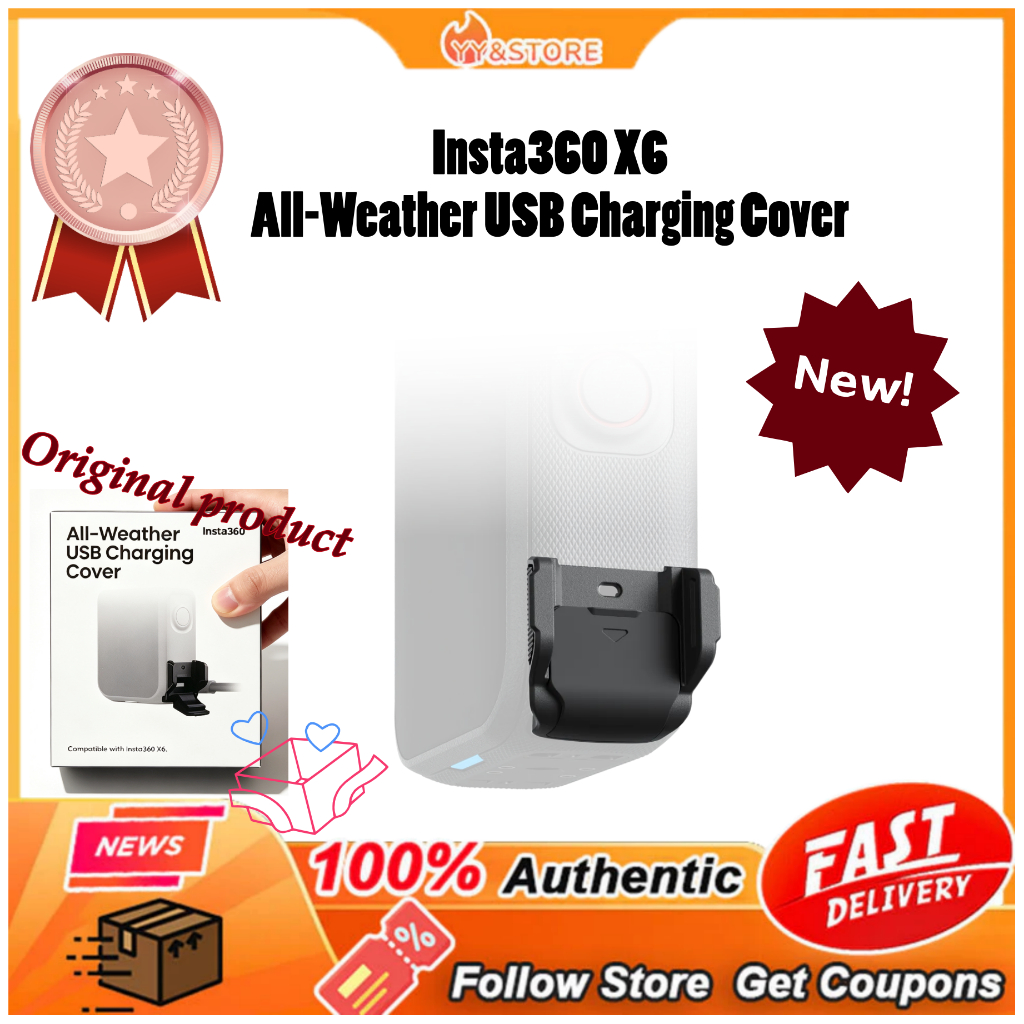【New Arrival】Original Insta360 X6 All-Weather USB Charging Cover