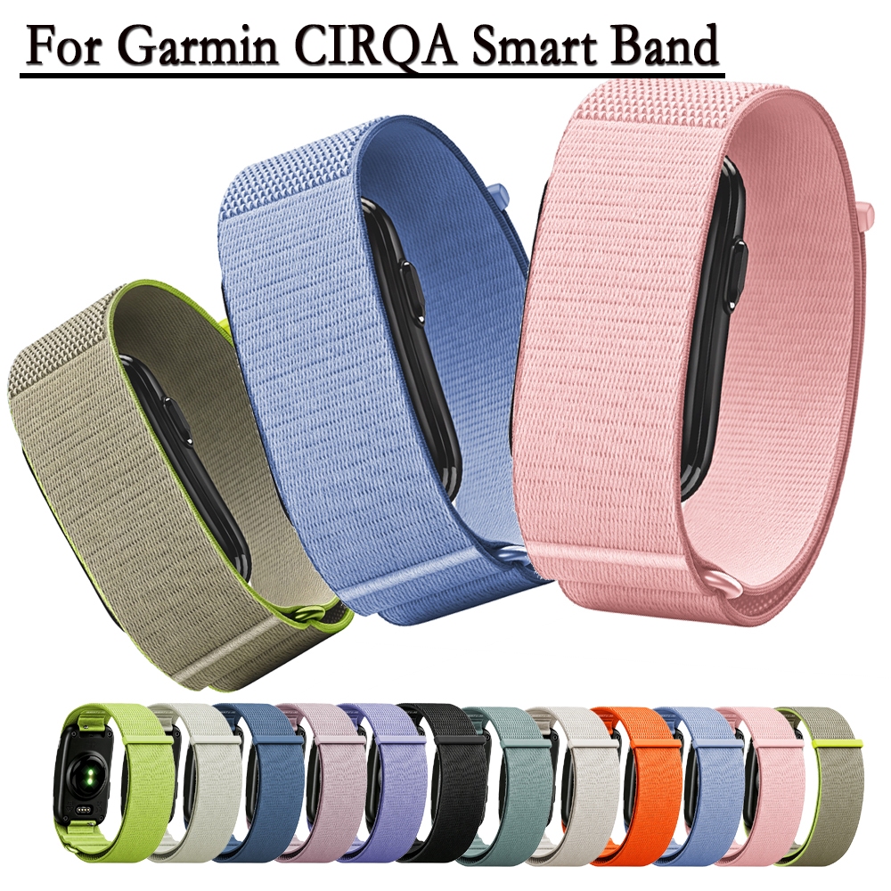 Wrisband สําหรับ Garmin CIRQA สมาร์ทวงคุณภาพสูงสร้อยข้อมือไนลอนกีฬาสายรัดข้อมือสําหรับสายรัดข้อมือ Garmin CIRQA