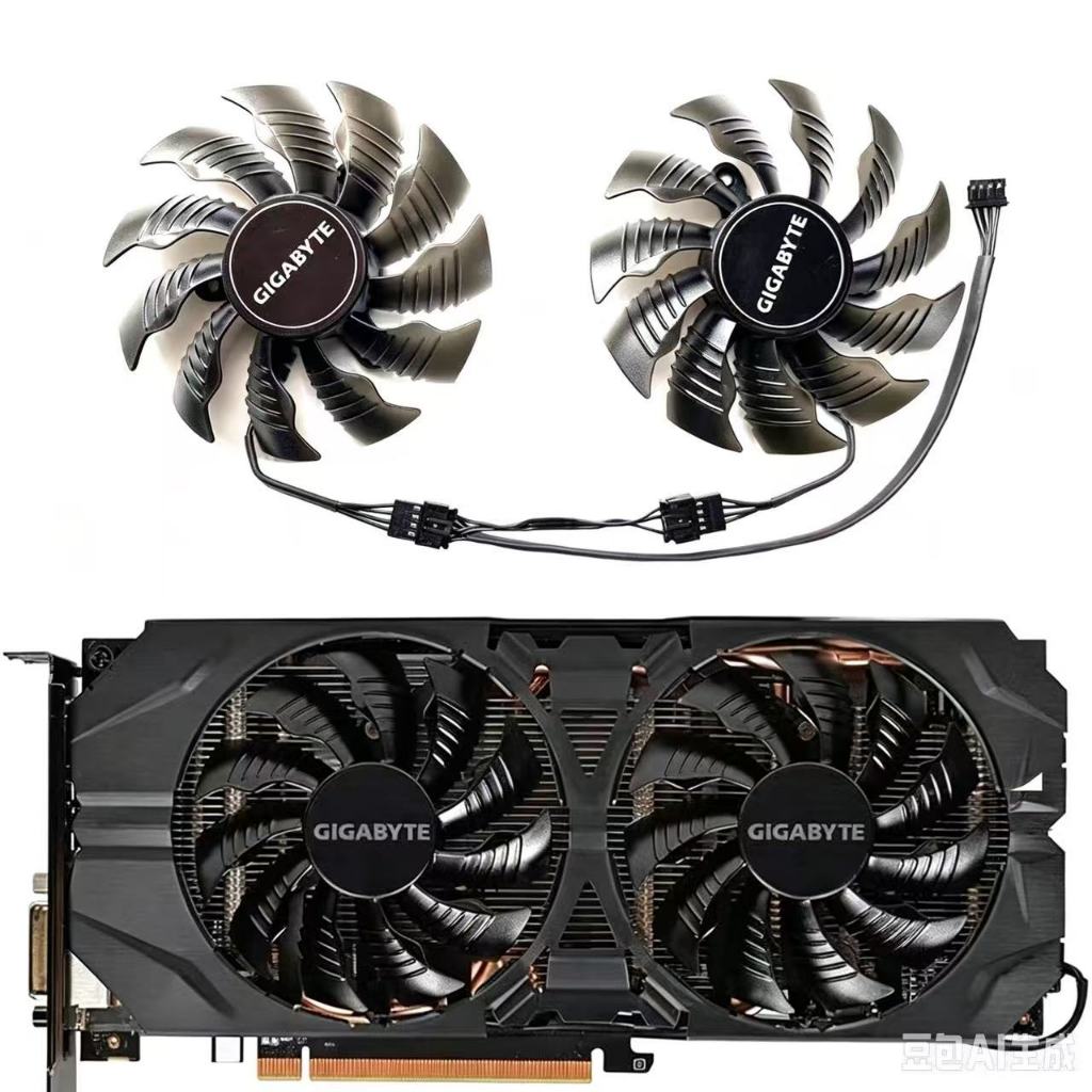 ใหม่ 85MM 4PIN T128015SUT129215SU PLA09215S12H 4PIN GTX 950 960 GPU พัดลมสําหรับ Gigabyte GeForce GT