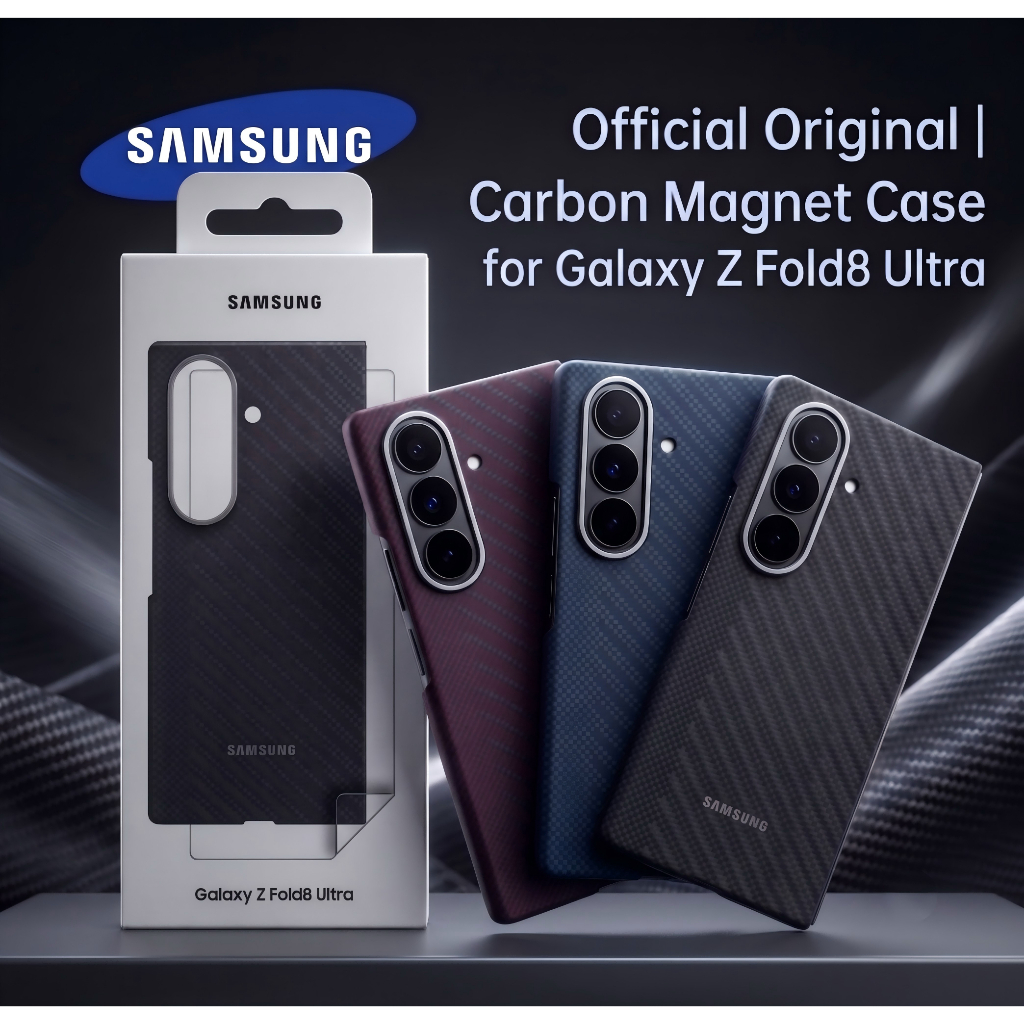 เคสแม่เหล็กคาร์บอนไฟเบอร์บางเฉียบสําหรับ Samsung galaxy ZFold8 Z พับ 8 Fold8 Ultra สําหรับ Magsafe ชาร์จ Frameless Hard Cover