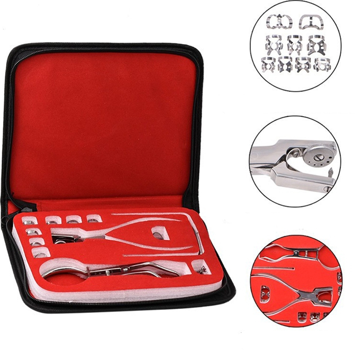 Dental Dam Hole Puncher Set Puncher คีม Perforator Dental Rubber Dam Puncher เครื่องมือทันตกรรม