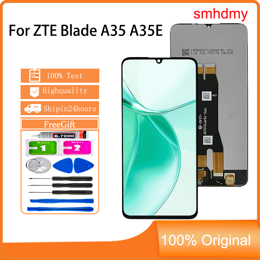 Smhdmy สําหรับ ZTE Blade A35E A35 จอแสดงผล LCD เปลี่ยนหน้าจอสัมผัส