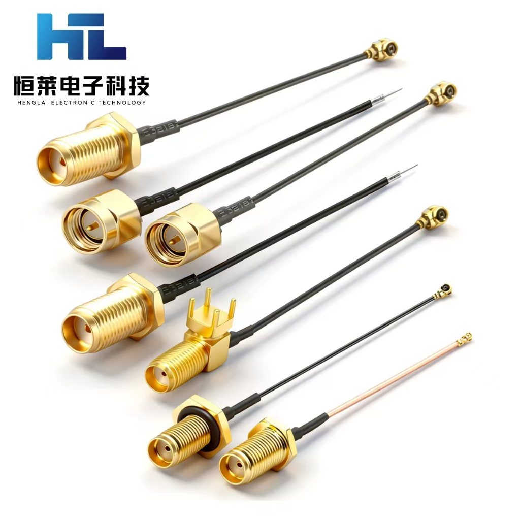 SMA Elbow Female Head Holder to IPEX1 Generation SMA to Welding RG1.13 สายเชื่อมต่อ Antenna Extensio