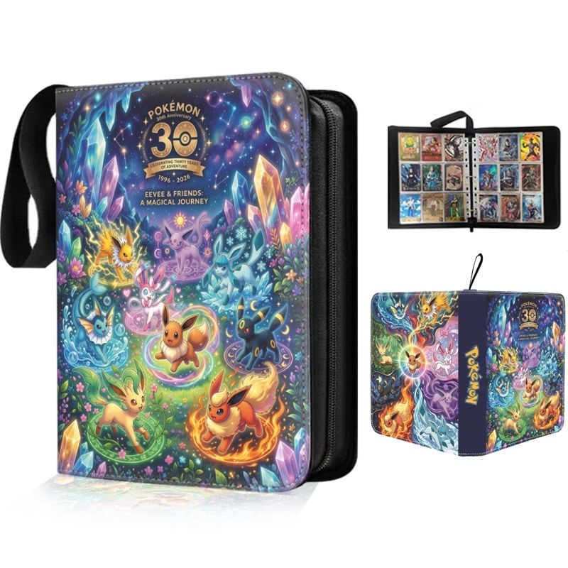 Pokémon Card Collection Book PTCG Hard Card Holder Card Book 30th Anniversary 35PT Card Storage Coll