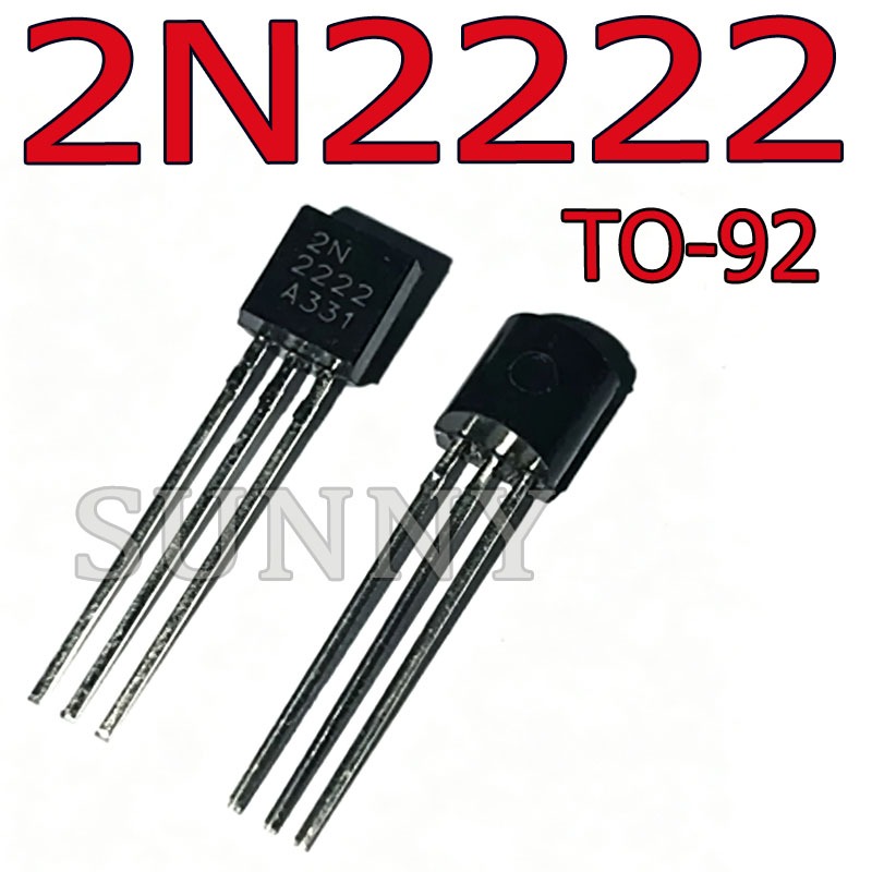 50 ~ 100PCS 2N2222 2N2222A NPN ประเภท Low Power Crystal Tube In-Line Triod บรรจุภัณฑ์ TO-92