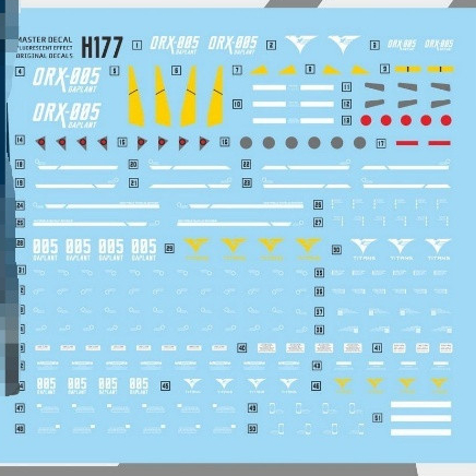 MASTER H177 Water Slide Decal เหมาะสําหรับ HG Gaplant ORX-005 (ไม่มีฟิกเกอร์ ไม่มีรุ่น)