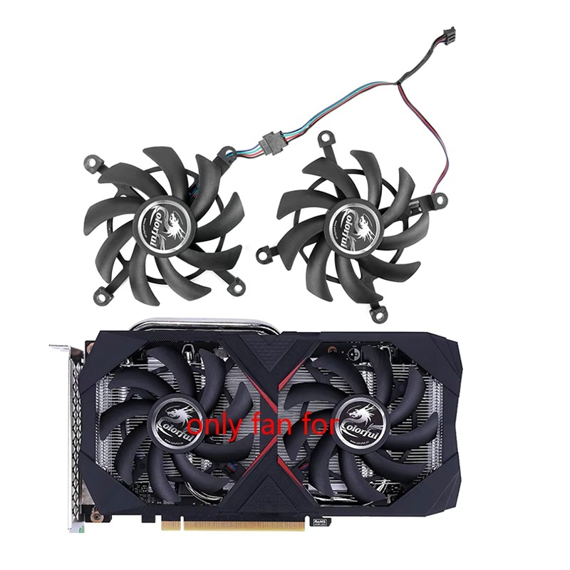 85MM Cooler พัดลมสําหรับสีสัน GeForce RTX 2070 2060 2060S SUPER 1660 Ti 1660S 1650S 1650 กราฟิกการ์ด