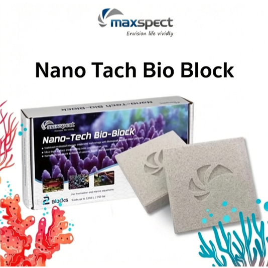 Truefind Maxspect Nano Tech Bio Block ไบโอมีเดียเซรามิคกรองน้ำ Maxspect Nano Tech Anaerobic Block กร