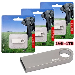 USB 2.0 แฟลชไดรฟ์โลหะ 1GB 2GB 4GB 8GB 16GB 32GB 64GB 128GB 1TB ความจุขนาดใหญ่แบบพกพา