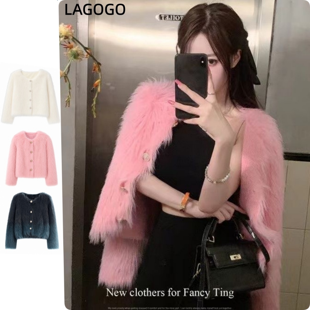 เค ถักเสื้อคาร์ดิแกนเสื้อกันหนาวแจ็คเก็ตผู้หญิงเกาหลีสั้นสไตล์