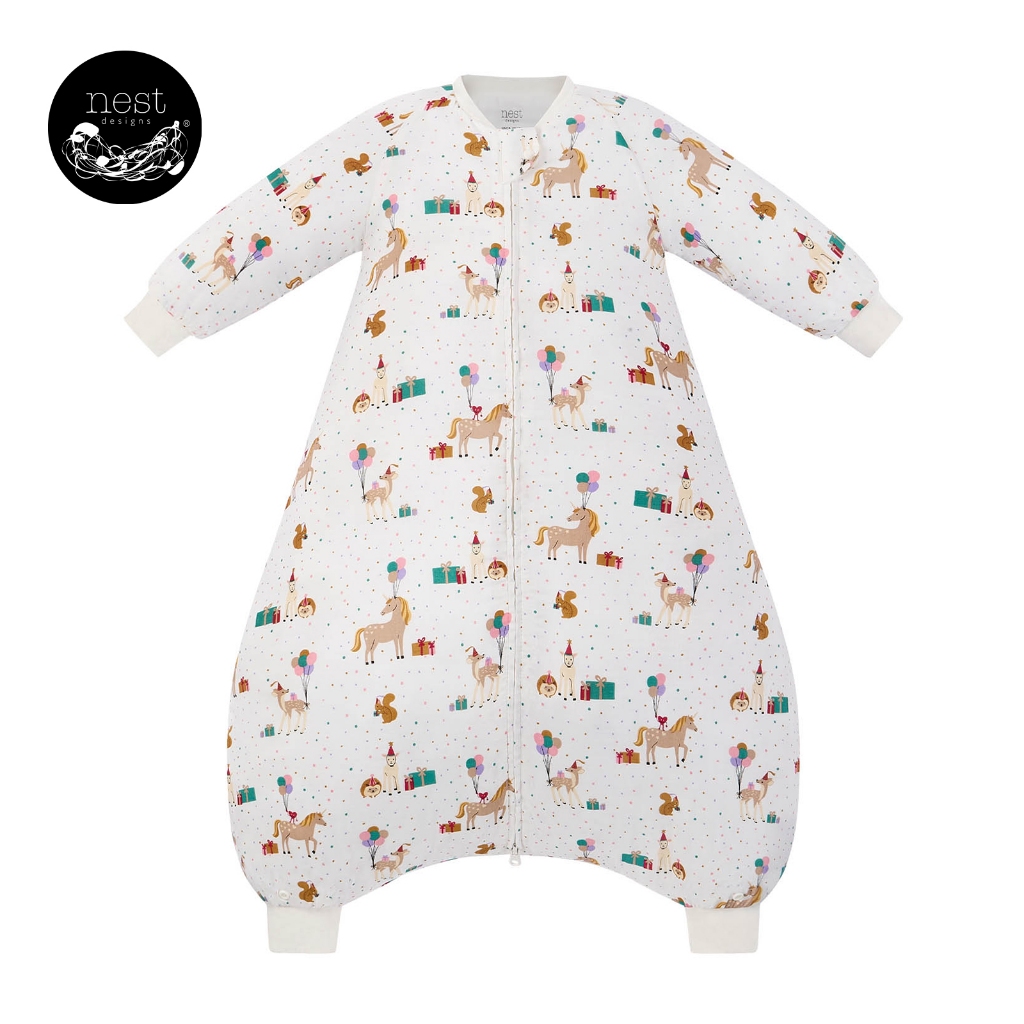 Nest Designs Bamboo Pima Cotton Muslin Convertible Sleep Bag สําหรับเด็ก 1.0 TOG