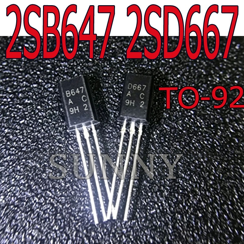 1 ~ 5PCS B647 D667 2SB647 2SD667 นําเข้าเดิมเสียงจับคู่หลอด In-Line TO-92
