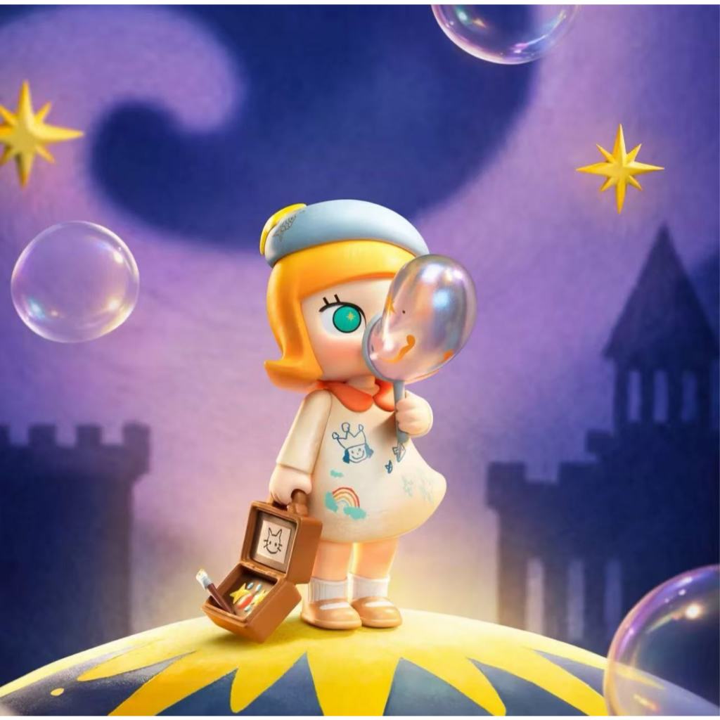 Molly Dream Chasing Bubble การ์ดแขวนทํามือทํามือทํามือของขวัญตกแต่งเล่นอินเทรนด์