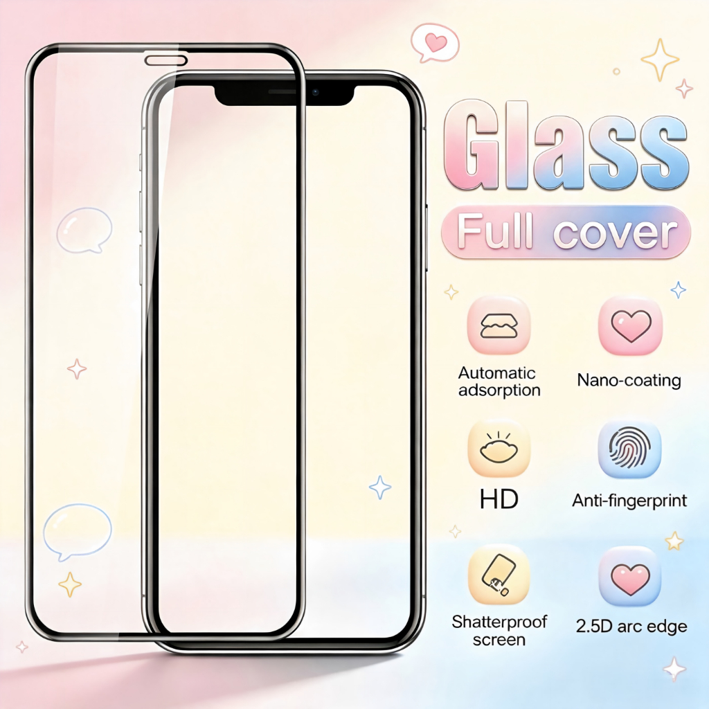ฟิล์มกระจกนิรภัยกันรอยหน้าจอ สําหรับ Iphone 17 16 15 14 13 12 11 Pro Max Xr Xs Max 6s 8 7 Plus