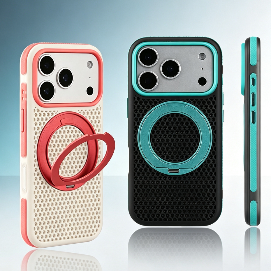 Dopamine Honeycomb Cooling/360 Stand/เข้ากันได้กับเคส iPhone 13 14 15 16 17 pro max