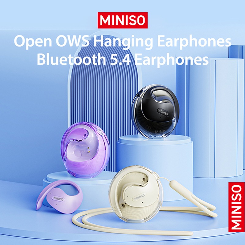 MINISO X15PRO OWS ไร้สายบลูทูธ 5.4 หูฟังแบบแขวนหูฟังสําหรับเล่นเกมกีฬาไฮไฟพร้อมการแปล