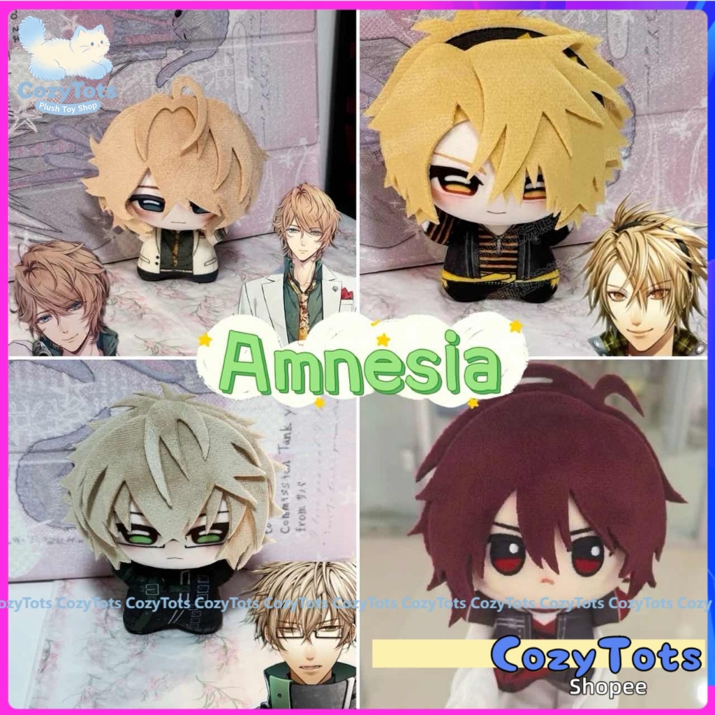 10 ซม.Amnesia Kent SHIN Ikki Ukyo ตุ๊กตายัดตุ๊กตา Kent คอสเพลย์กระเป๋าเป้สะพายหลัง Pandent พวงกุญแจต