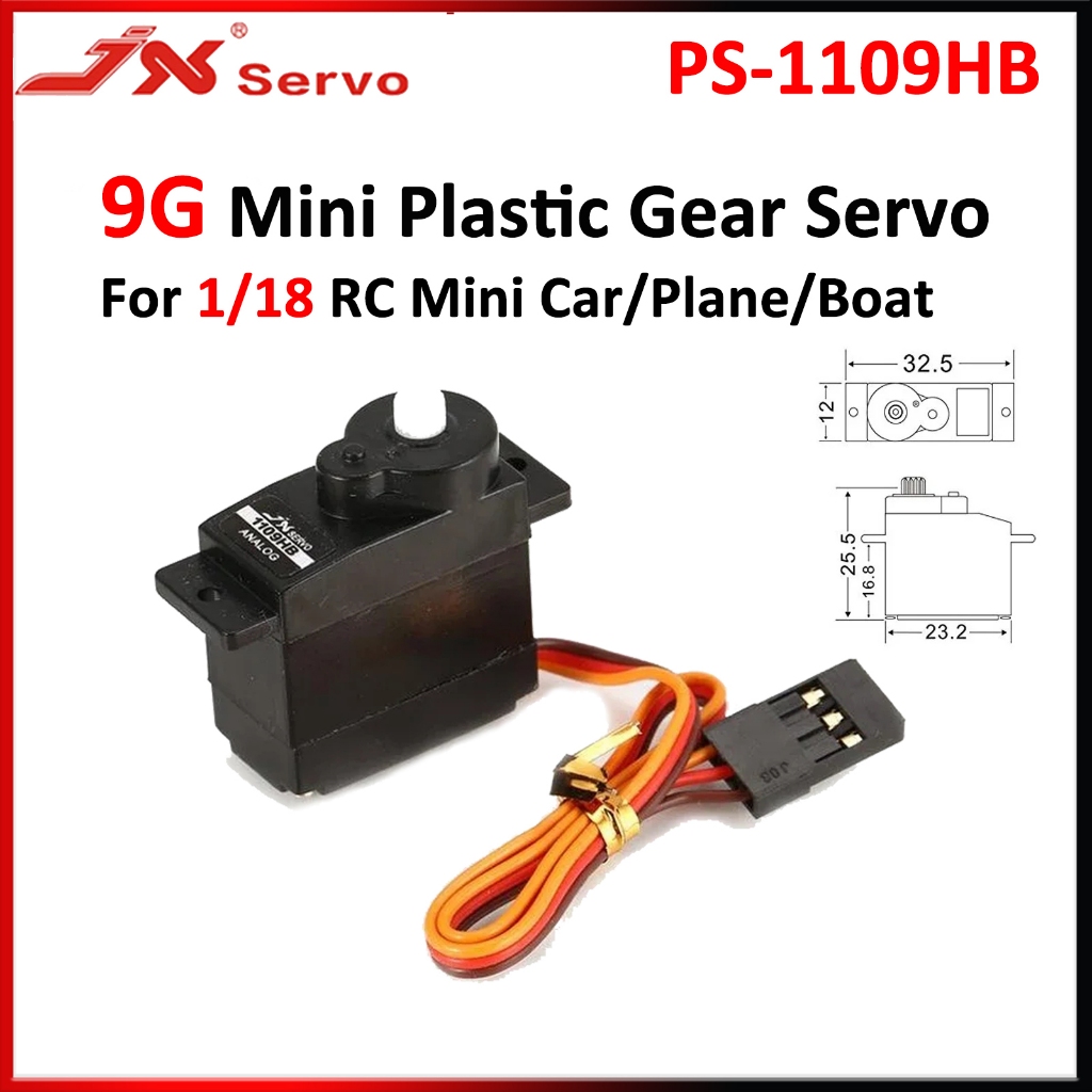 JX PS-1109HB 9G Mini Servo 1.89 กก.แรงบิดพลาสติกเกียร์ Micro Digital Servo 4.8V-6V สําหรับ 1/18 RC ร