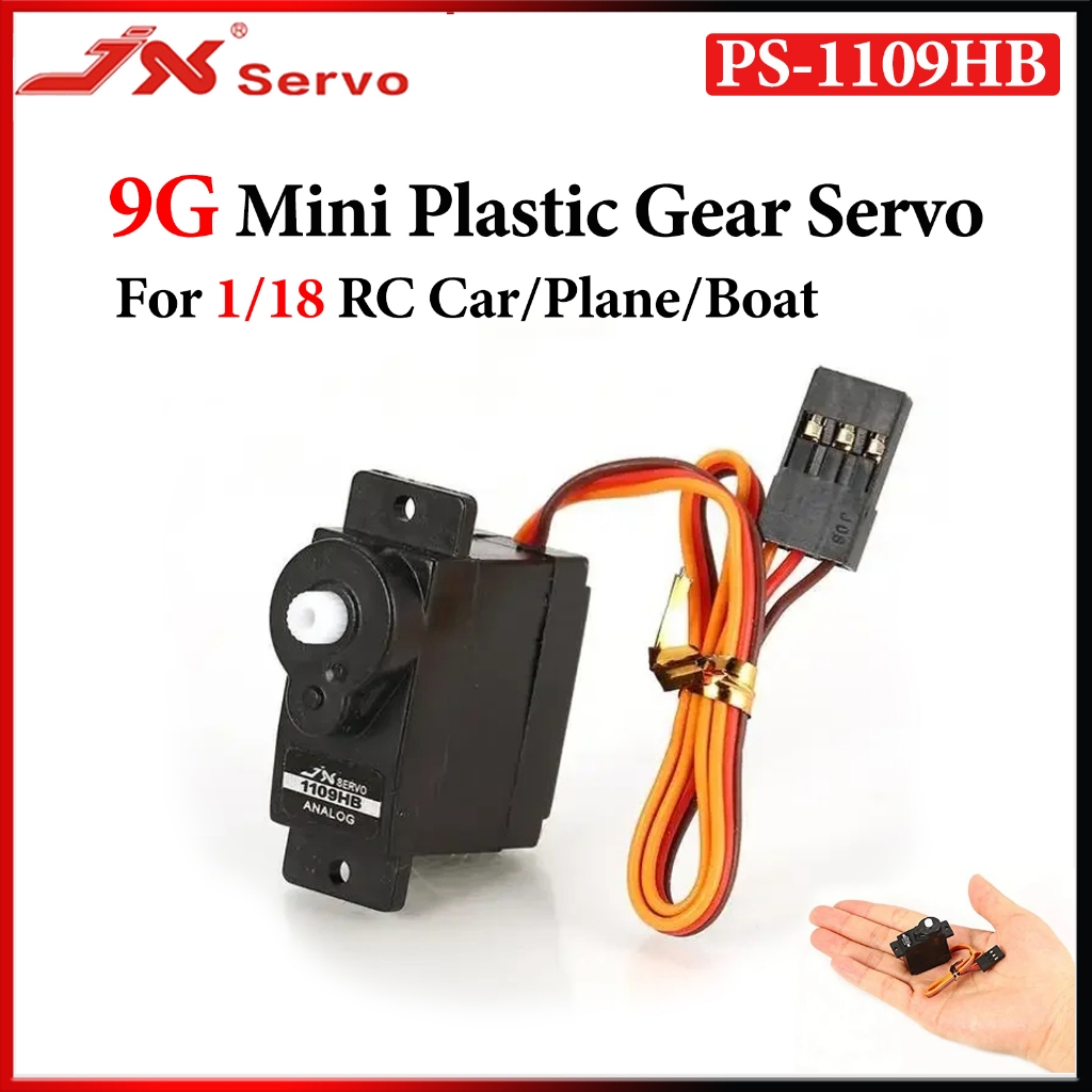 JX PS-1109HB 9G Mini Servo 1.89kg แรงบิดพลาสติกเกียร์ Micro Digital Servo 4.8V-6V สําหรับ 1/18 RC รถ