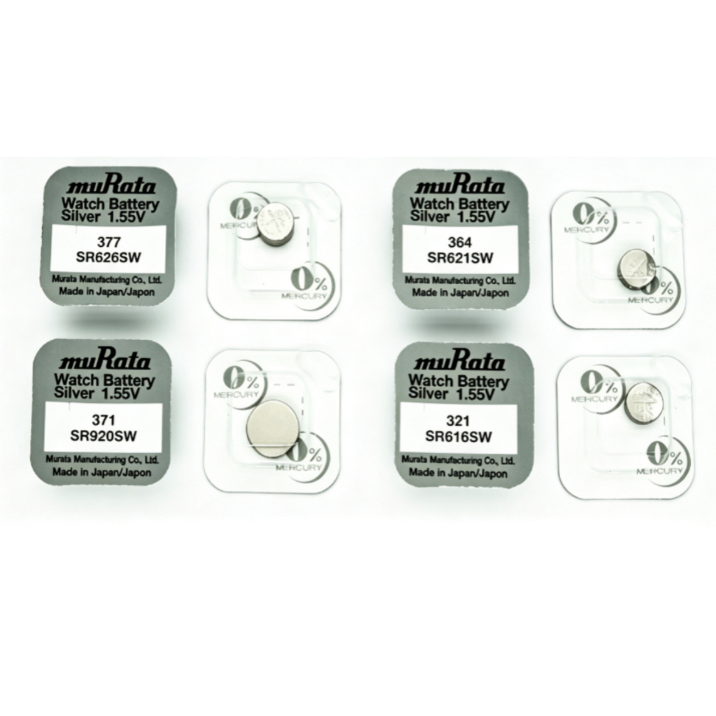 แพ็คเดียว Murata SR626SSW/377 SR621SW/364 SR920SW/371 SR927SW/395แบตเตอรี่นาฬิกา, เซลล์ปุ่ม, แพ็คเดี