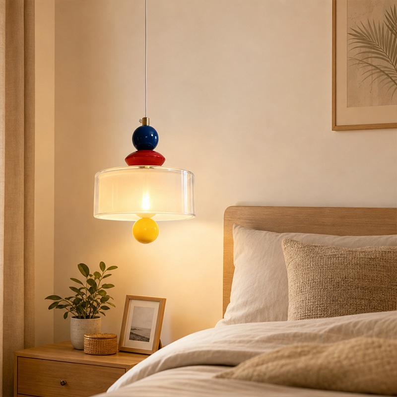 Nordic จี้อะคริลิคโมเดิร์น Memphis ห้องนอนข้างเตียงขนาดเล็กแขวน Light Minimalist ไฟรับประทานอาหารห้อ