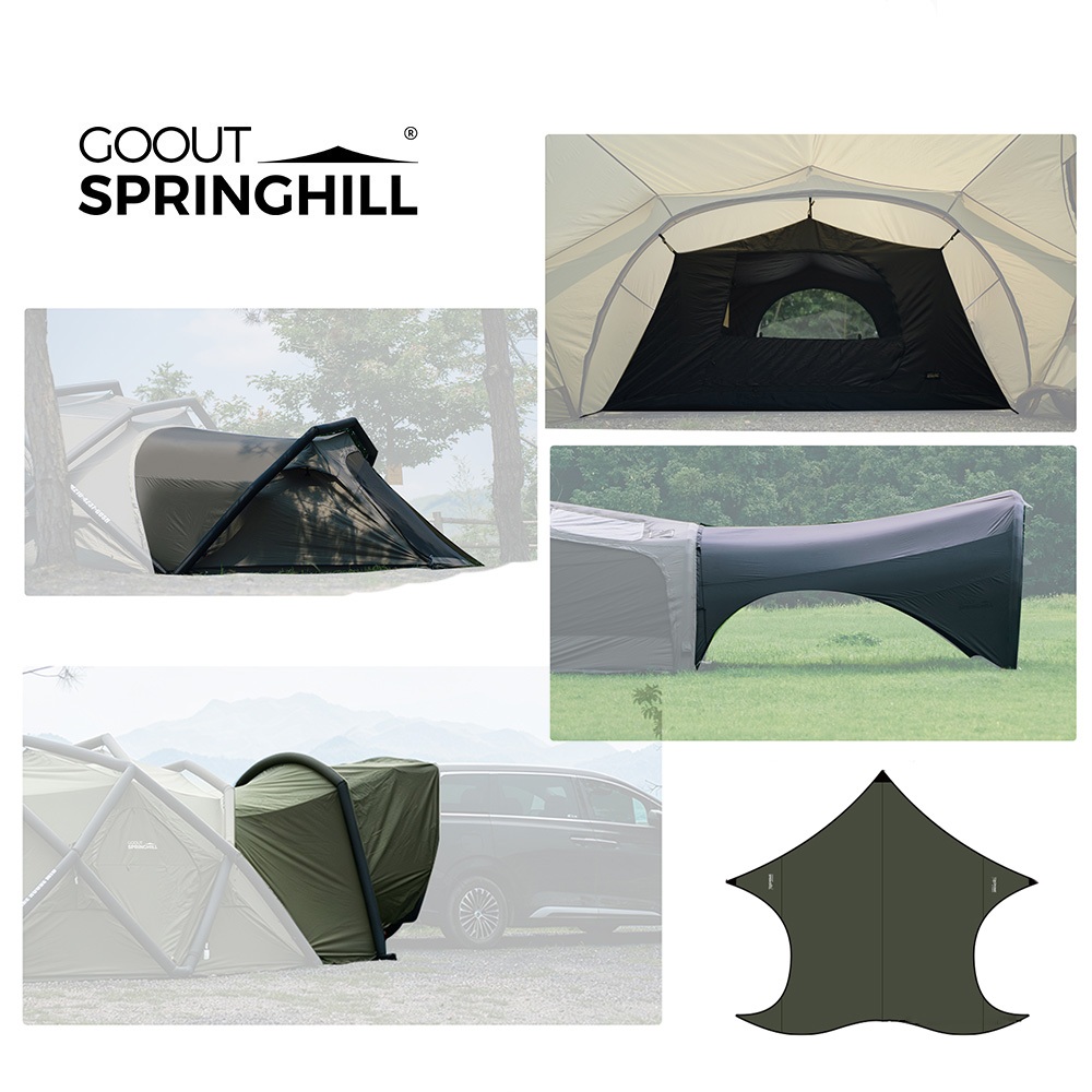 Gooutspringhill อุปกรณ์เสริมเต็นท์เป่าลม