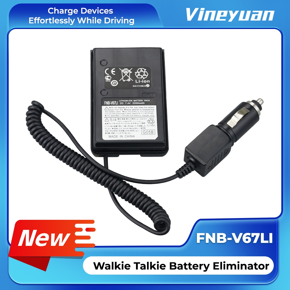 FNB-V67Li เครื่องชาร์จกําจัดแบตเตอรี่สําหรับ FT60, FT-60, FT60R, FT-60R, VX110, VX-110, VX120, VX-12
