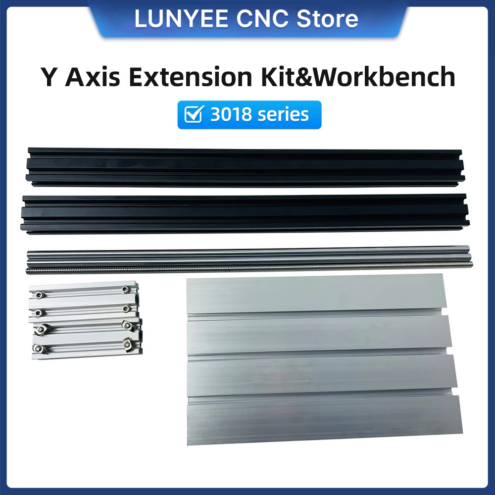 LUNYEE CNC Y แกนขยายชุดอัพเกรด 3040 T-Slot อลูมิเนียม Extension ใช้งานร่วมกับ CNC 3018 PRO MAX DIY แ