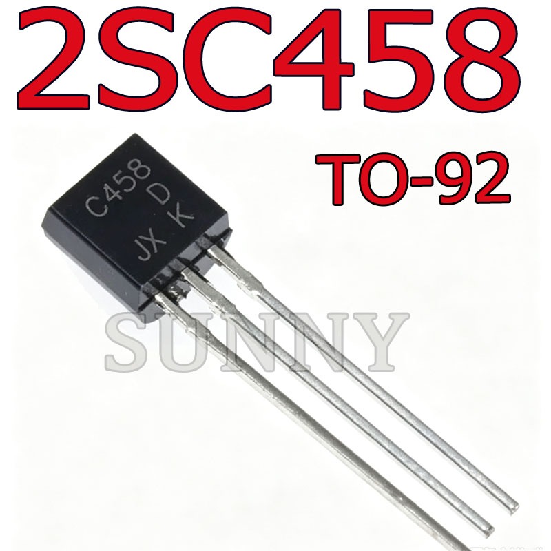 50 ~ 100PCS C458 2SC458D 0.1A/30V Low Power Triode NPN ทรานซิสเตอร์ยี่ห้อใหม่ในประเทศ In-line TO-92
