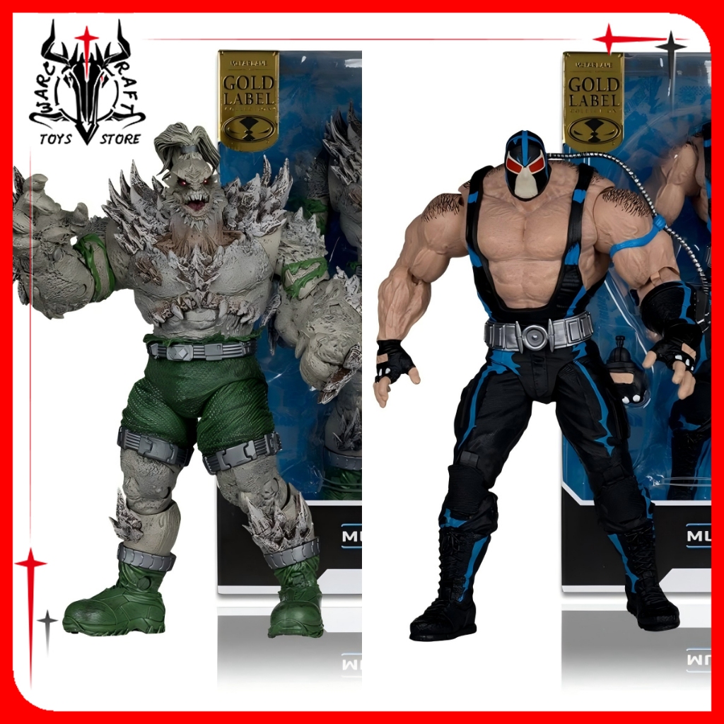 [มีในสต็อก]McFarlane Toys DC Multiverse Doomsday ,BANE (ฉลากทอง) แอ็คชั่นฟิกเกอร์ขนาด 10 นิ้ว