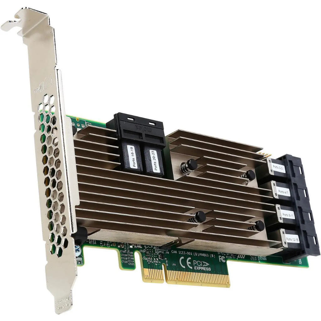 LSI 9305-24i 16i x8 lane IT HBA PCIe 3.0 ความสูงเต็ม SAS/SATA 9305 12 Gb/s SAS Host Bus อะแดปเตอร์