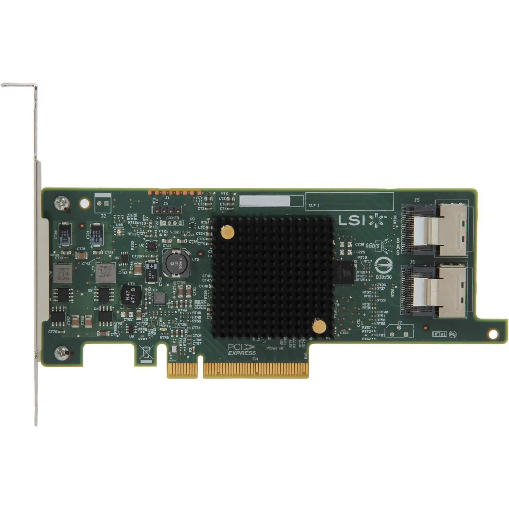 LSI 9207-8i SATA / SAS 6Gb/s การ์ดอาร์เรย์ IR PCI-Express 3.0 x8 SATA ขยาย