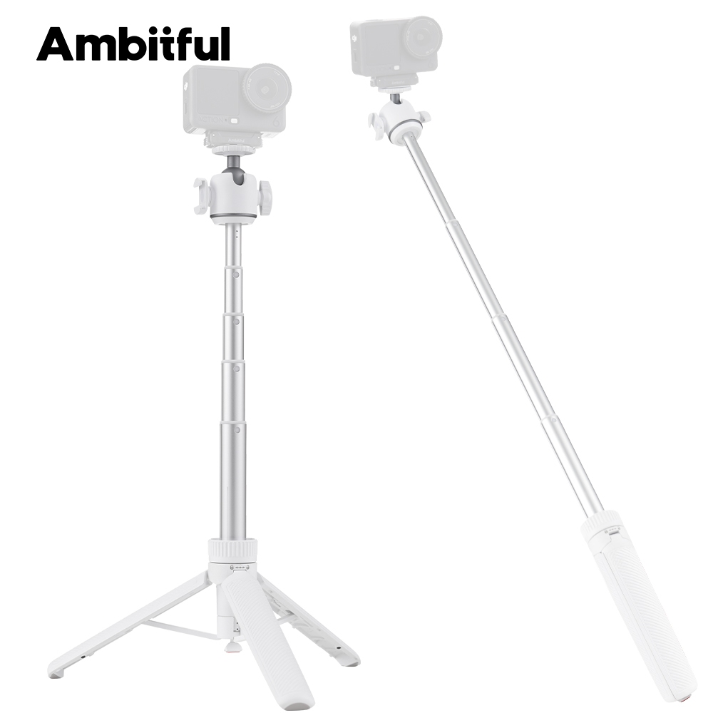 Amystful UQ06 Selfie Stick ขาตั้งกล้อง Universal 1/4 "สกรู 360° หัวบอลแบบยืดหยุ่นสําหรับกล้อง