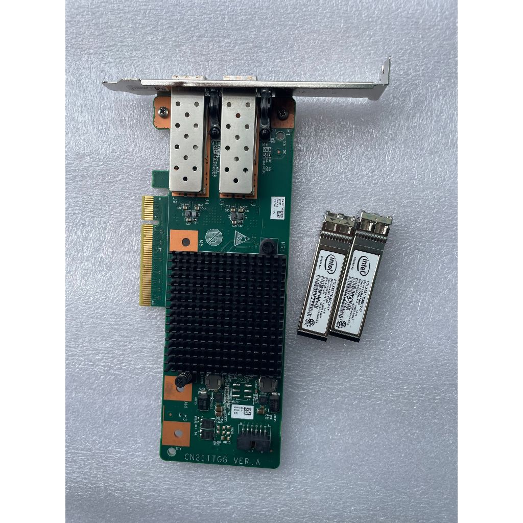 [สต๊อกพร้อม] intel x710-da2 สไตล์เดียวกัน Huawei SP330 X710-AT2 ชิปพอร์ตคู่ SFP 10G การ์ดเครือข่าย P