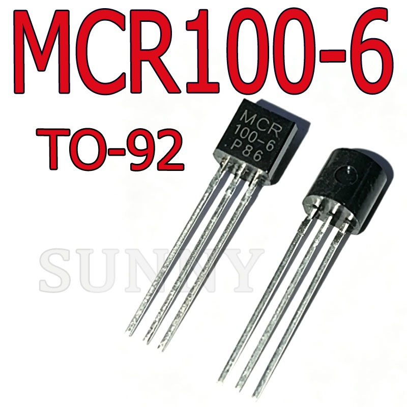 20PCS MAC97A6 MAC97A8 MCR100-6 MRC100-8 Single Two-Way Controllable Silicon In-Line Triode TO-92