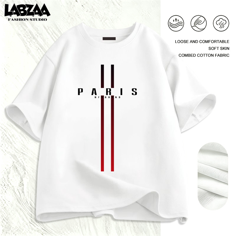 【จัดส่งจากกรุงเทพฯ】LABZAA ทันสมัยและเรียบง่าย วินเทจฟอกน้ำ Oversized ลวดลายแฟชั่น อ่อนนุ่ม ใส่สบาย ผ้าฝ้าย YG2770