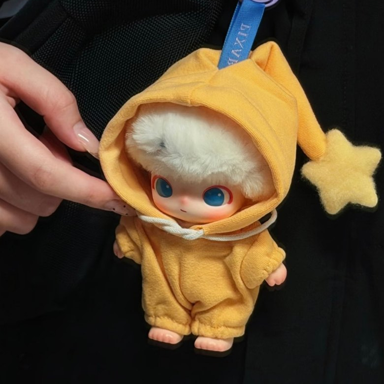 DIMOO Pixar Series Star Hat Drawstring Sweatshirt เหมาะสําหรับตุ๊กตา 15-17 ซม. (ไม่มีตุ๊กตา)