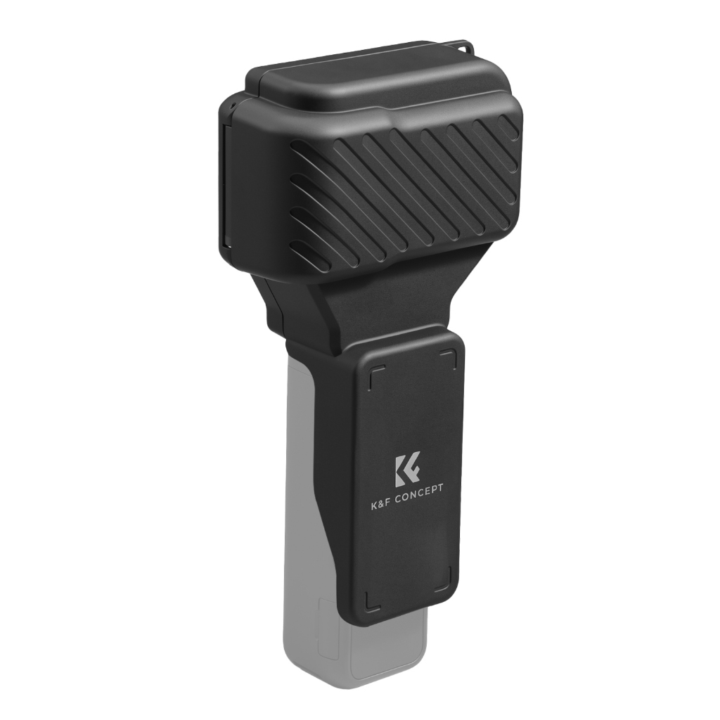 K&F CONCEPT ฝาครอบป้องกันสําหรับ DJI Osmo Pocket 4P, เลนส์หน้าจอการป้องกันรอบทั้งหมด, สีดํา