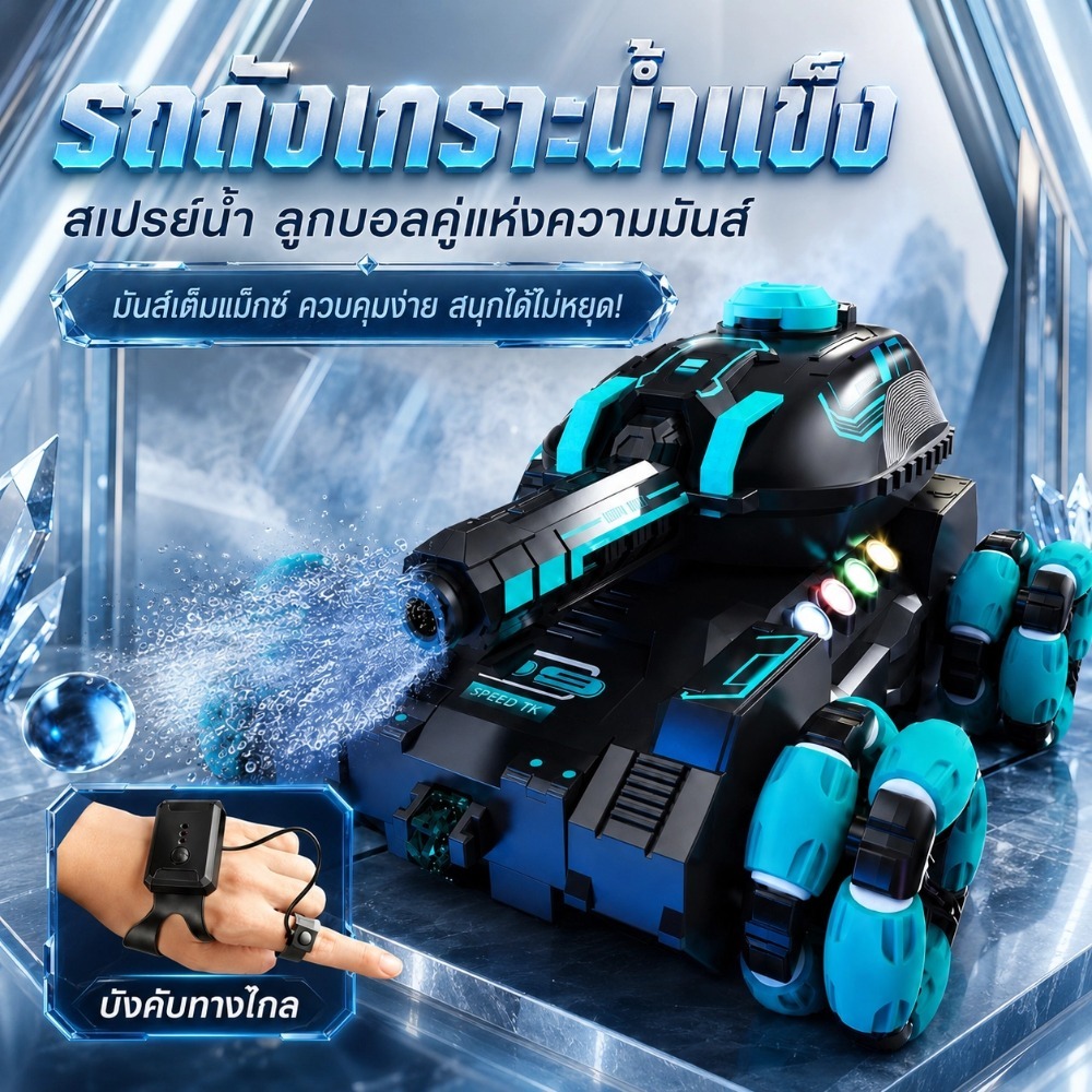 รถบังคับแปลงร่าง 2.4GHz Gesture Control ควบคุมด้วยท่าทางมือ ปีนสิ่งกีดขวาง ของเล่นเด็ก WJ0001