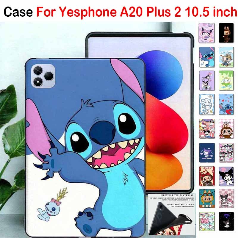สําหรับ Yesphone A20 Plus 2 10.5 นิ้วแฟชั่นการ์ตูนสเปรย์ภาพวาด TPU แท็บเล็ตป้องกันกรณี Yesphone A20 