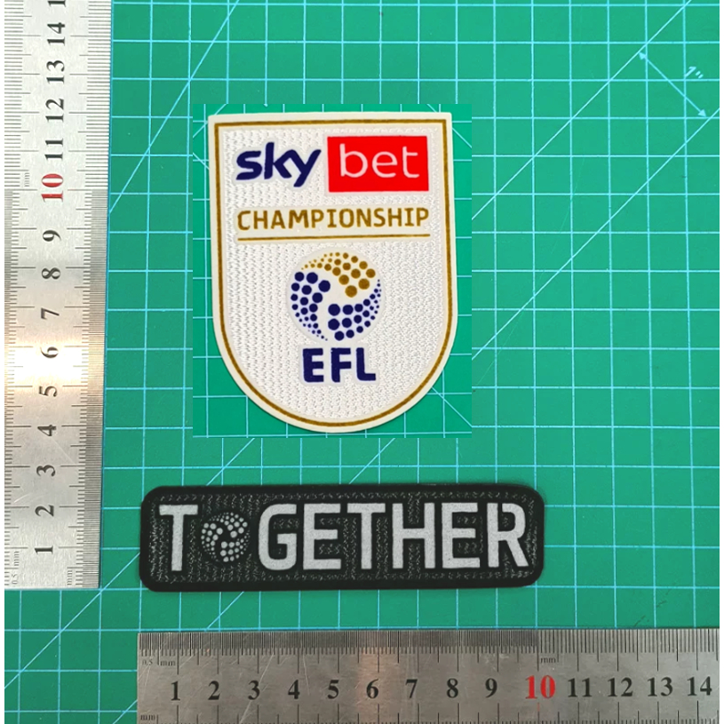 อาร์มฟุตบอล ---EFL Championship วัสดุกํามะหยี่* คุณภาพสูง *1:1